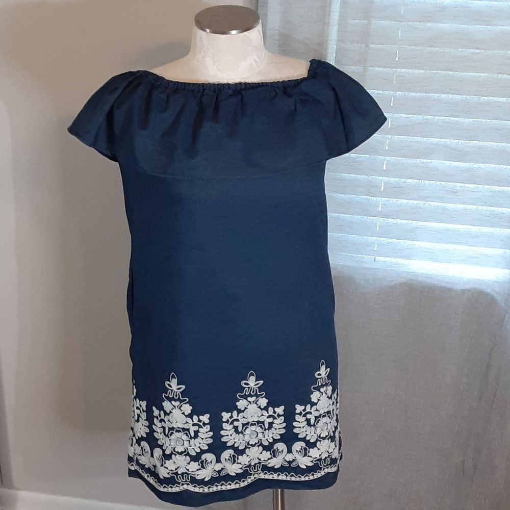 Westport Panhandle Dark Denim Dress with Pockets